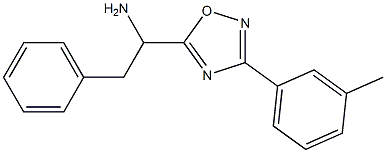 1-[3-(3-methylphenyl)-1,2,4-oxadiazol-5-yl]-2-phenylethan-1-amine Struktur