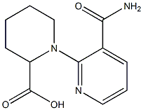 1-[3-(aminocarbonyl)pyridin-2-yl]piperidine-2-carboxylic acid Struktur