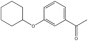 1-[3-(cyclohexyloxy)phenyl]ethan-1-one Struktur