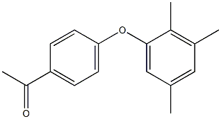 1-[4-(2,3,5-trimethylphenoxy)phenyl]ethan-1-one Struktur