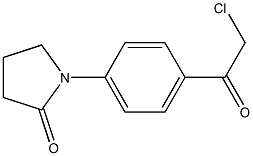 1-[4-(2-chloroacetyl)phenyl]pyrrolidin-2-one Struktur