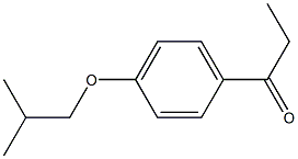 1-[4-(2-methylpropoxy)phenyl]propan-1-one Struktur