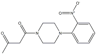 1-[4-(2-nitrophenyl)piperazin-1-yl]butane-1,3-dione Struktur