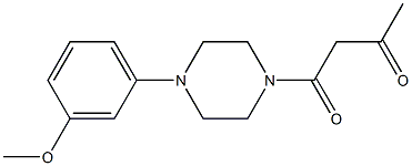 1-[4-(3-methoxyphenyl)piperazin-1-yl]butane-1,3-dione Struktur