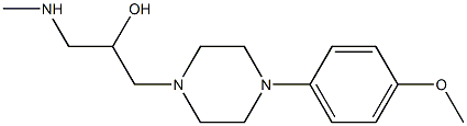 1-[4-(4-methoxyphenyl)piperazin-1-yl]-3-(methylamino)propan-2-ol Struktur