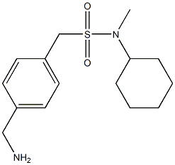 1-[4-(aminomethyl)phenyl]-N-cyclohexyl-N-methylmethanesulfonamide Struktur