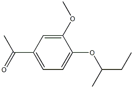 1-[4-(butan-2-yloxy)-3-methoxyphenyl]ethan-1-one Struktur