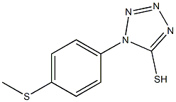 1-[4-(methylsulfanyl)phenyl]-1H-1,2,3,4-tetrazole-5-thiol Struktur