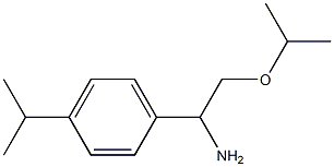 1-[4-(propan-2-yl)phenyl]-2-(propan-2-yloxy)ethan-1-amine Struktur