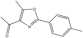 1-[5-methyl-2-(4-methylphenyl)-1,3-oxazol-4-yl]ethan-1-one Struktur