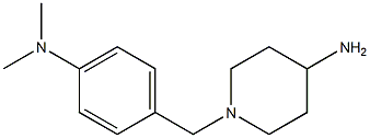 1-{[4-(dimethylamino)phenyl]methyl}piperidin-4-amine Struktur