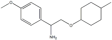 1-{1-amino-2-[(4-methylcyclohexyl)oxy]ethyl}-4-methoxybenzene Struktur