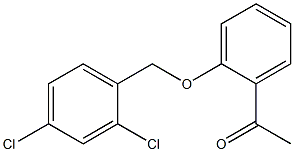 1-{2-[(2,4-dichlorophenyl)methoxy]phenyl}ethan-1-one Struktur