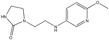 1-{2-[(6-methoxypyridin-3-yl)amino]ethyl}imidazolidin-2-one Struktur