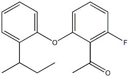 1-{2-[2-(butan-2-yl)phenoxy]-6-fluorophenyl}ethan-1-one Struktur