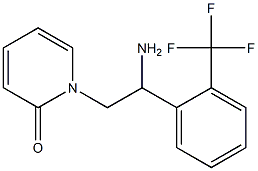 1-{2-amino-2-[2-(trifluoromethyl)phenyl]ethyl}pyridin-2(1H)-one Struktur