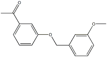 1-{3-[(3-methoxybenzyl)oxy]phenyl}ethanone Struktur