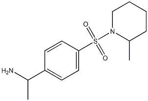 1-{4-[(2-methylpiperidine-1-)sulfonyl]phenyl}ethan-1-amine Struktur