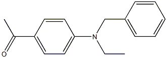 1-{4-[benzyl(ethyl)amino]phenyl}ethan-1-one Struktur