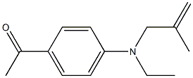 1-{4-[ethyl(2-methylprop-2-en-1-yl)amino]phenyl}ethan-1-one Struktur