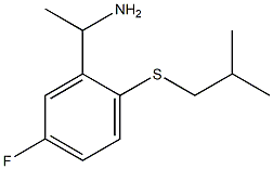 1-{5-fluoro-2-[(2-methylpropyl)sulfanyl]phenyl}ethan-1-amine Struktur