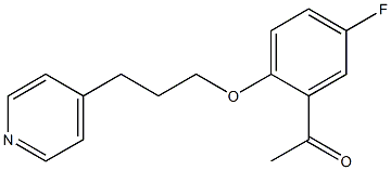 1-{5-fluoro-2-[3-(pyridin-4-yl)propoxy]phenyl}ethan-1-one Struktur