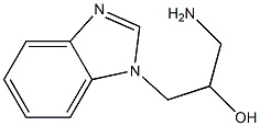 1-amino-3-(1H-benzimidazol-1-yl)propan-2-ol Struktur