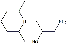 1-amino-3-(2,6-dimethylpiperidin-1-yl)propan-2-ol Struktur