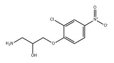 1-amino-3-(2-chloro-4-nitrophenoxy)propan-2-ol Struktur