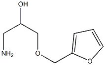 1-amino-3-(2-furylmethoxy)propan-2-ol Struktur