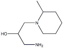 1-amino-3-(2-methylpiperidin-1-yl)propan-2-ol Struktur