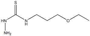 1-amino-3-(3-ethoxypropyl)thiourea Struktur