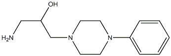 1-amino-3-(4-phenylpiperazin-1-yl)propan-2-ol Struktur