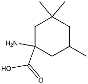 1-amino-3,3,5-trimethylcyclohexanecarboxylic acid Struktur