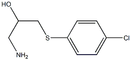 1-amino-3-[(4-chlorophenyl)sulfanyl]propan-2-ol Struktur