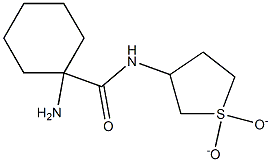 1-amino-N-(1,1-dioxidotetrahydrothien-3-yl)cyclohexanecarboxamide Struktur