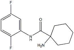 1-amino-N-(2,5-difluorophenyl)cyclohexanecarboxamide Struktur