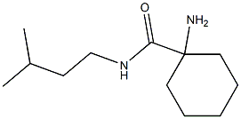 1-amino-N-(3-methylbutyl)cyclohexanecarboxamide Struktur