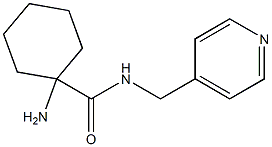 1-amino-N-(pyridin-4-ylmethyl)cyclohexane-1-carboxamide Struktur