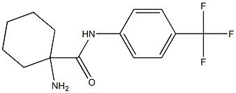 1-amino-N-[4-(trifluoromethyl)phenyl]cyclohexane-1-carboxamide Struktur