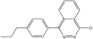 1-chloro-4-(4-propylphenyl)phthalazine Struktur