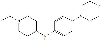 1-ethyl-N-[4-(morpholin-4-yl)phenyl]piperidin-4-amine Struktur