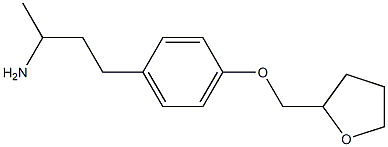 1-methyl-3-[4-(tetrahydrofuran-2-ylmethoxy)phenyl]propylamine Struktur