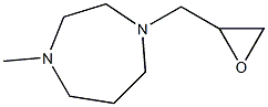 1-methyl-4-(oxiran-2-ylmethyl)-1,4-diazepane Struktur