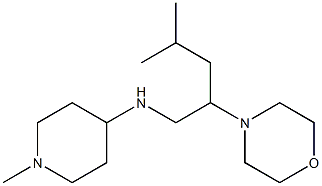 1-methyl-N-[4-methyl-2-(morpholin-4-yl)pentyl]piperidin-4-amine Struktur