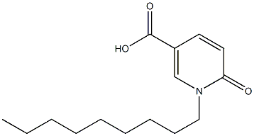 1-nonyl-6-oxo-1,6-dihydropyridine-3-carboxylic acid Struktur