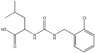 2-({[(2-chlorophenyl)methyl]carbamoyl}amino)-4-methylpentanoic acid Struktur