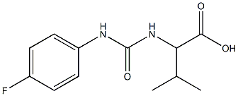 2-({[(4-fluorophenyl)amino]carbonyl}amino)-3-methylbutanoic acid Struktur