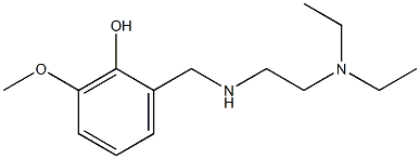 2-({[2-(diethylamino)ethyl]amino}methyl)-6-methoxyphenol Struktur