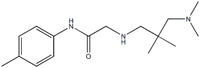 2-({2-[(dimethylamino)methyl]-2-methylpropyl}amino)-N-(4-methylphenyl)acetamide Struktur